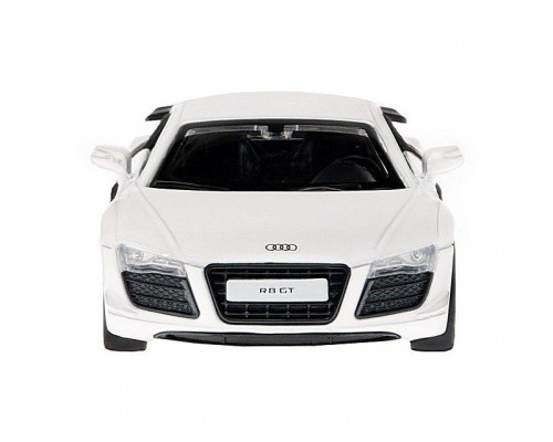 Машина АВТОПАНОРАМА Audi R8 GT, белый металлик, 1/43, инерция, в/к 17,5*12,5*6,5 см