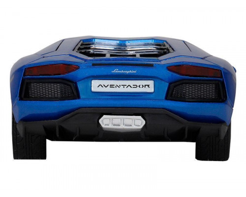 Машина АВТОПАНОРАМА Lamborghini Aventador Coupé, 1/24, синий, свет, звук, в/к 24,5*12,5*10,5 см