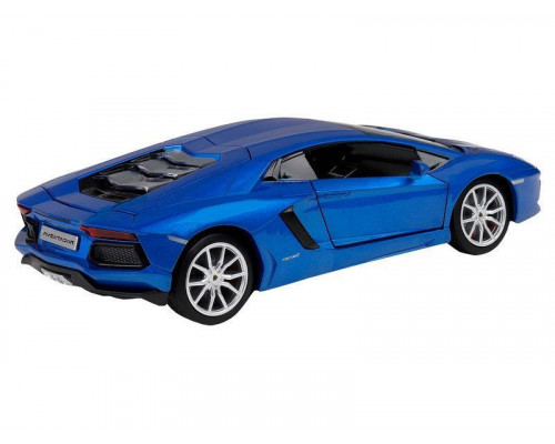 Машина АВТОПАНОРАМА Lamborghini Aventador Coupé, 1/24, синий, свет, звук, в/к 24,5*12,5*10,5 см