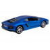 Машина АВТОПАНОРАМА Lamborghini Aventador Coupé, 1/24, синий, свет, звук, в/к 24,5*12,5*10,5 см