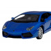Машина АВТОПАНОРАМА Lamborghini Aventador Coupé, 1/24, синий, свет, звук, в/к 24,5*12,5*10,5 см