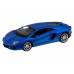 Машина АВТОПАНОРАМА Lamborghini Aventador Coupé, 1/24, синий, свет, звук, в/к 24,5*12,5*10,5 см