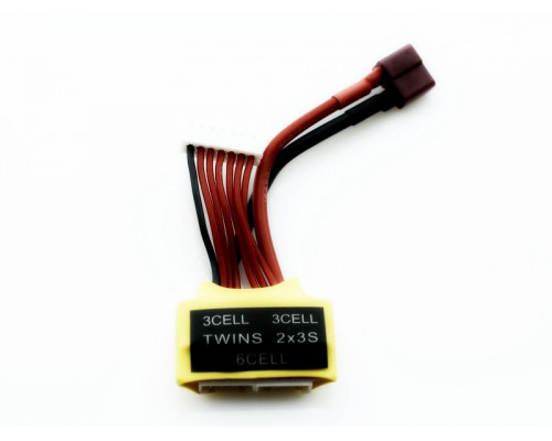 Адаптер G.T.Power для одновременной зарядки LiPo аккумуляторов 3S+3S (11.1V + 11.1V), JST-XH