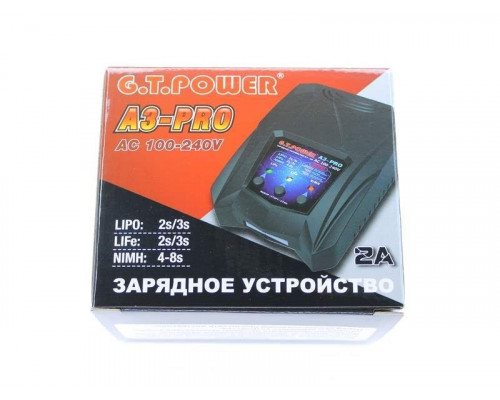 Универсальное З/У G.T.Power A3PRO-V2 LiPo/NiMh (220В/2A/2-3S) Tamiya/Mini Tamiya