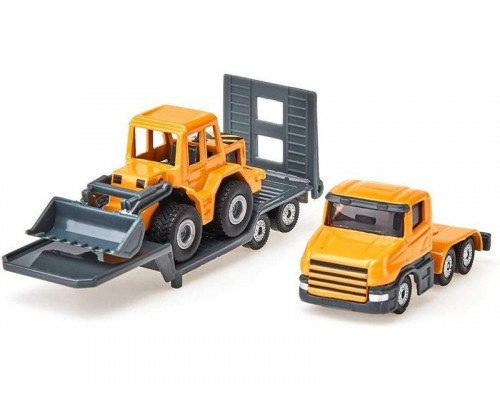 Набор техники Siku 1616 Тягач с бульдозером 1/55