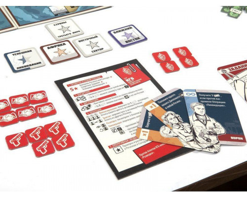 Настольная игра ZVEZDA Агенты. Щит и меч., семейная