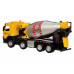 Машина АВТОПАНОРАМА Volvo бетономешалка, желтый, 1/50, свет, звук, в/к 28*14*10 см