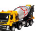 Машина АВТОПАНОРАМА Volvo бетономешалка, желтый, 1/50, свет, звук, в/к 28*14*10 см