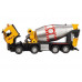 Машина АВТОПАНОРАМА Volvo бетономешалка, желтый, 1/50, свет, звук, в/к 28*14*10 см