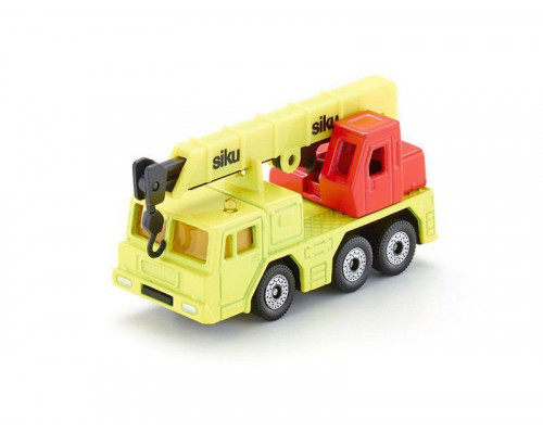 Автокран Siku 1326 гидравлический 1/87, 7.6 см, желтый/оранжевый