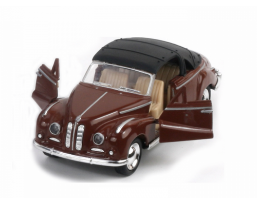 Машина Ideal 1:30-39 Ретромобиль Old Times темно-красный, тент