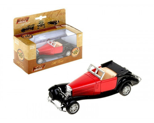 Машина Ideal 1:30-39 Ретромобиль Old Times красно-черный, кабриолет