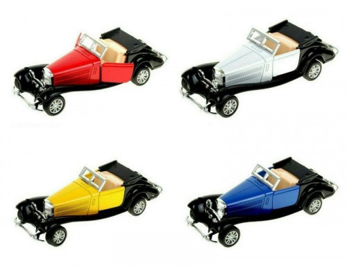 Машина Ideal 1:30-39 Ретромобиль Old Times красно-черный, кабриолет