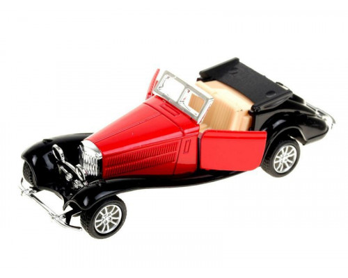Машина Ideal 1:30-39 Ретромобиль Old Times красно-черный, кабриолет