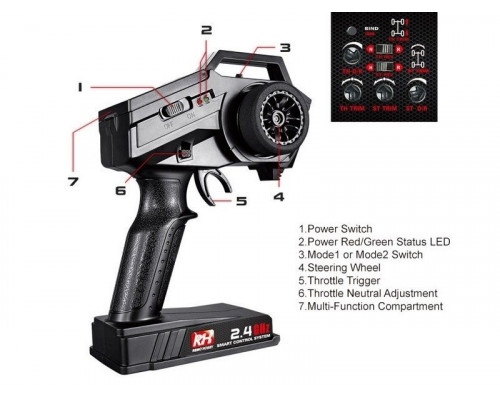 Передатчик на 2,4G для Remo Hobby 1/8