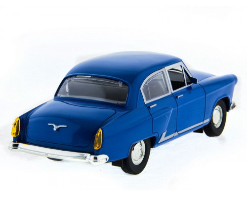 Машина АВТОПАНОРАМА ГАЗ-21 Волга 1/24 в/к  26*12*11см, синяя