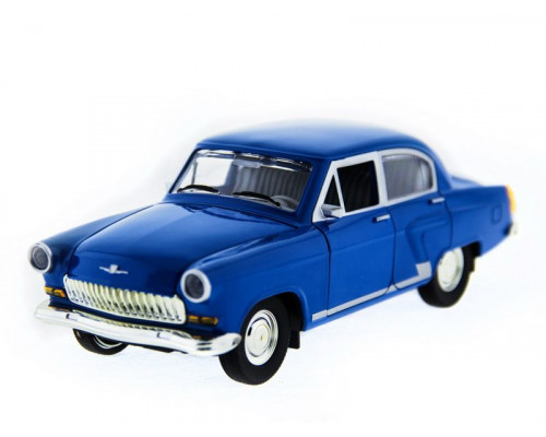 Машина АВТОПАНОРАМА ГАЗ-21 Волга 1/24 в/к  26*12*11см, синяя
