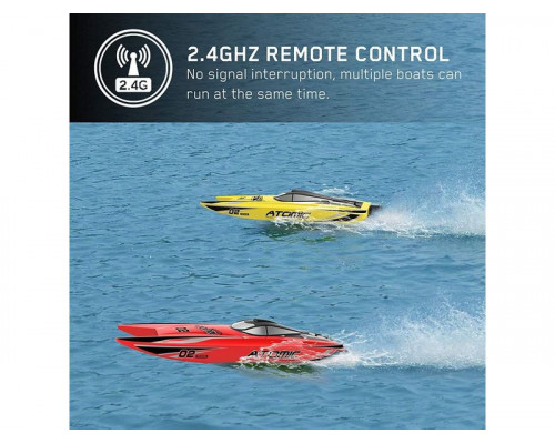 Радиоуправляемый катамаран Volantex RC ATOMIC 700 желтый Brushless PNP