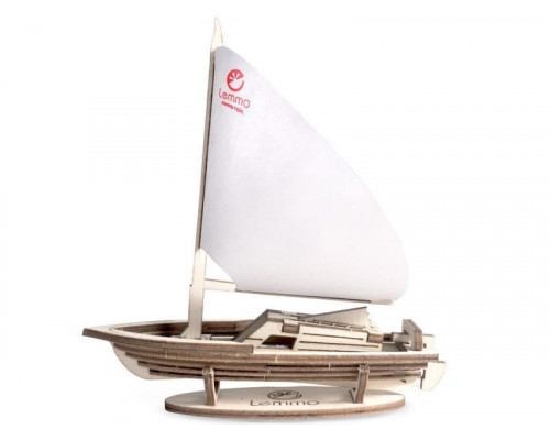 Деревянный конструктор Lemmo Парусник «Юнга», 24 детали