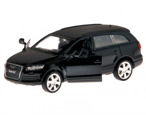 Машина АВТОПАНОРАМА Audi Q7, черный, 1/43, инерция, откр. двери, в/к 17,5*12,5*6,5 см