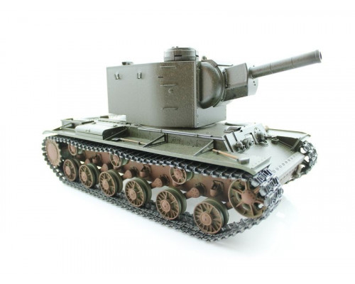 Радиоуправляемый танк Torro КВ-2 1/16 СССР, зеленый, ИК-пушка, деревянная коробка V3.0 2.4G RTR