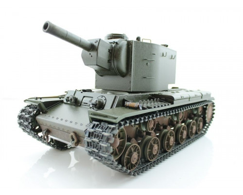 Радиоуправляемый танк Torro КВ-2 1/16 СССР, зеленый, ИК-пушка, деревянная коробка V3.0 2.4G RTR