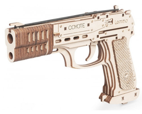 Деревянный конструктор Lemmo Пистолет Койот, 71 деталь