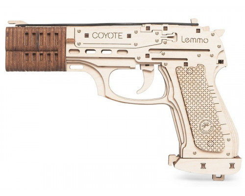 Деревянный конструктор Lemmo Пистолет Койот, 71 деталь