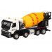 Машина АВТОПАНОРАМА Volvo бетономешалка, белый, 1/50, свет, звук, в/к 28*14*10 см