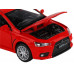 Машина АВТОПАНОРАМА Mitsubishi Lancer Evolution, 1/32, красный, свет, звук, в/к 17,5*12,5*6,5 см