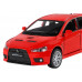 Машина АВТОПАНОРАМА Mitsubishi Lancer Evolution, 1/32, красный, свет, звук, в/к 17,5*12,5*6,5 см