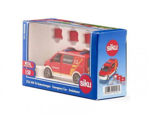 Скорая Siku 2116 VW T6 Emergency Car