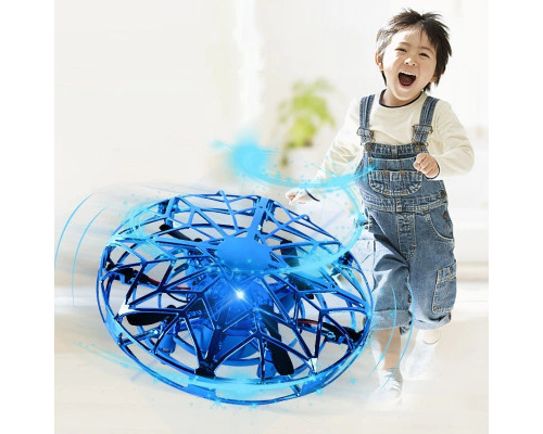 Квадрокоптер Flytec H05 Летающая тарелка, 12 см, свет, управление рукой