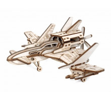 Деревянный конструктор Lemmo Самолет "Стакс - 2Н", 39 деталей