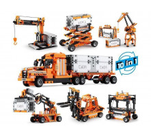 Конструктор CADA STEAM 10 в 1 механическая лаборатория - порт (634 детали)