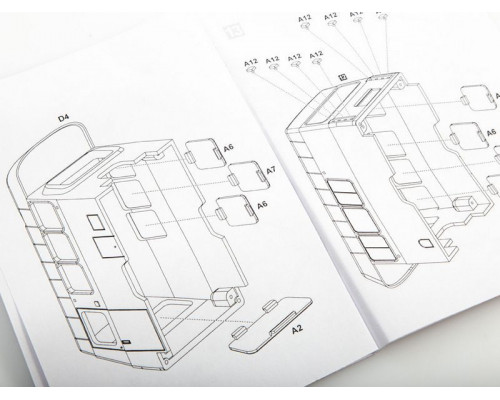 Сборная модель AVD Кемпер УАЗ-3303-01, 1/43