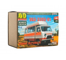 Сборная модель AVD Кемпер УАЗ-3303-01, 1/43