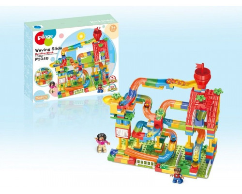 Конструктор Pilage Веселая башня (234 детали), лабиринт с шариками