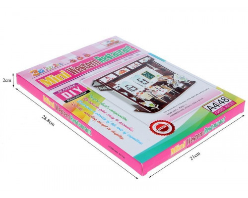 3D пазлы из пенокартона ЗАПАДНЫЙ РЕСТОРАН (48 деталей, 4 листа)