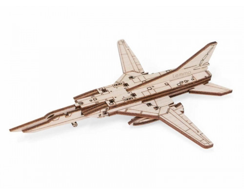 Деревянный конструктор Lemmo Истребитель ЛТ-22, 19 деталей