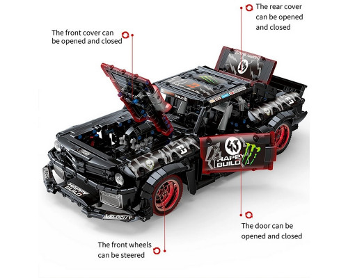 Конструктор RCM автомобиль Mustang (1639 деталей)