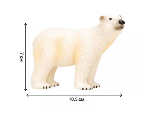 Набор фигурок животных MASAI MARA ММ203-003 серии Мир морских животных: Белые медведи, 3 пр.
