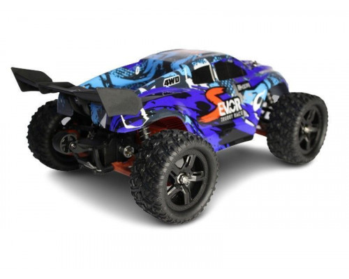 Радиоуправляемая трагги Remo Hobby S EVO-R UPGRADE V2.0 (синяя) 4WD 2.4G 1/16 RTR