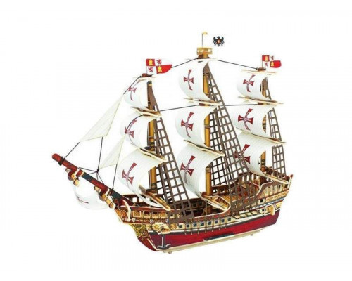 3D пазлы из пенокартона КОРАБЛЬ САНТА МАРИЯ (102 детали, 12 листов)