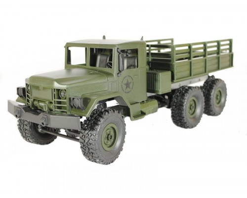 Радиоуправляемая машина MN MODEL военный грузовик (зеленый) 6WD 2.4G 1/16 RTR