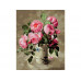Картина по номерам на дереве 40х50 РОЗОВЫЙ БУКЕТ (26 цветов)