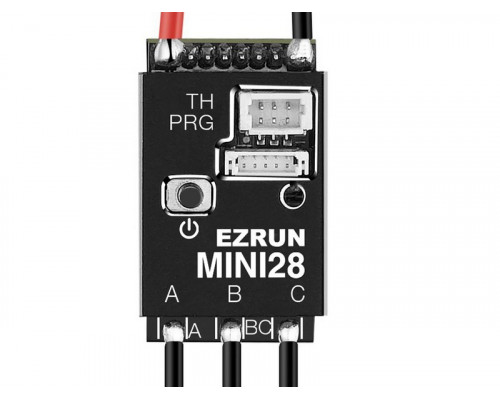 Бесколлекторный регулятор Hobbywing EZRUN MINI28 (30A-80A, 1/28) влагозащищённый