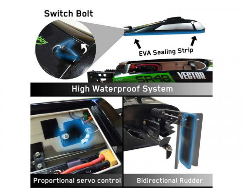 Радиоуправляемый катер Volantex RC Vector SR48 Brushless 2.4G LiPo RTR