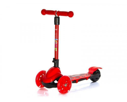 Самокат трехколесный Zumba  (красный)
