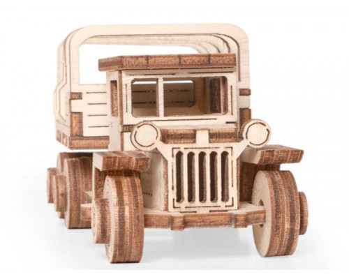 Деревянный конструктор Lemmo Грузовичок ЛТ-ВП, 52 детали